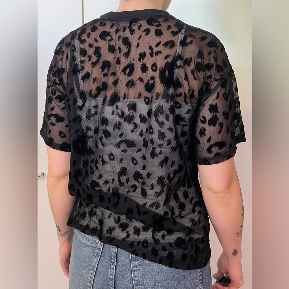 Ragdoll black, leopard T-shirt style, see-through